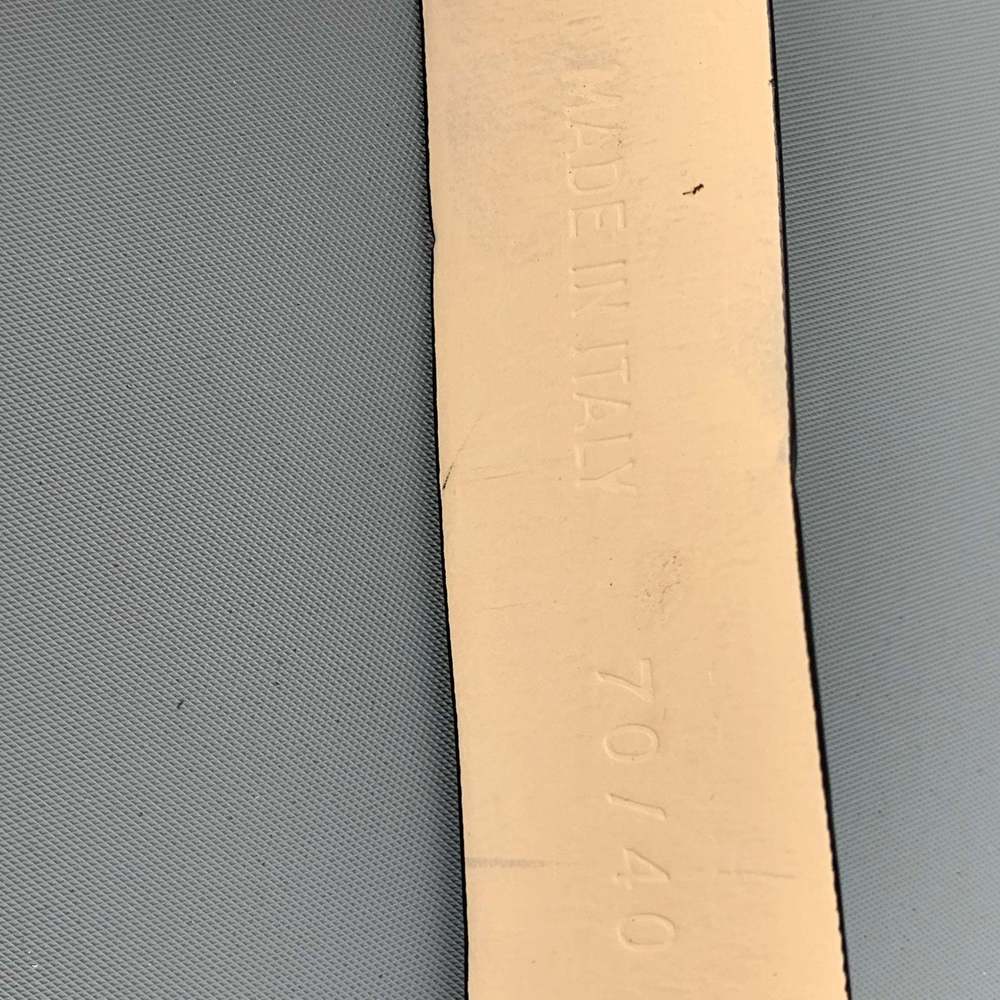 ROBERTO CAVALLI Black Gold Leather Belt - Picture 5 of 6